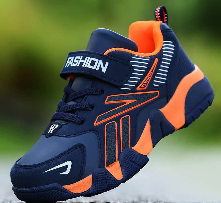 Sport Kids Sneakers Boys Casual Shoes For Children Sneakers Girls Shoes Leather Anti-Slippery Fashion Tenis Infantil Menino Mesh   (Available)