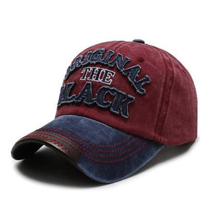 Men's Cap Cotton Letter Baseball Cap (Available)
