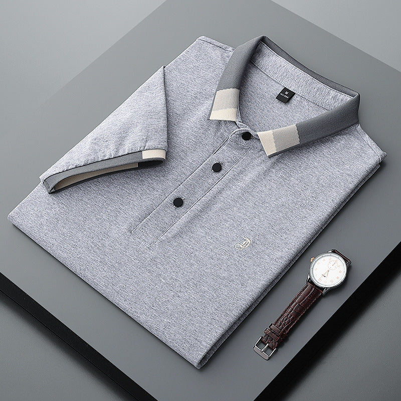 Men's Shirt Collar Summer Polo Shirt Short Sleeve Collar T-Shirt (Available)