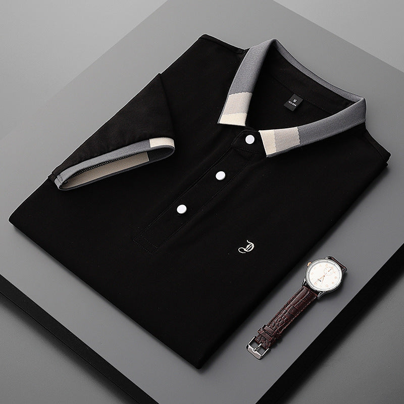 Men's Shirt Collar Summer Polo Shirt Short Sleeve Collar T-Shirt (Available)