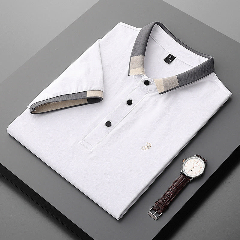 Men's Shirt Collar Summer Polo Shirt Short Sleeve Collar T-Shirt (Available)