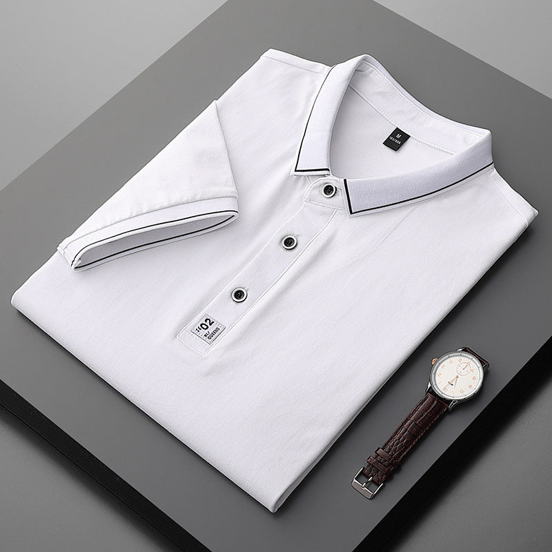 Men's Shirt Collar Summer Polo Shirt Short Sleeve Collar T-Shirt (Available)