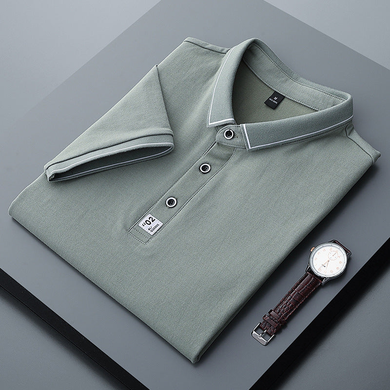 Men's Shirt Collar Summer Polo Shirt Short Sleeve Collar T-Shirt (Available)