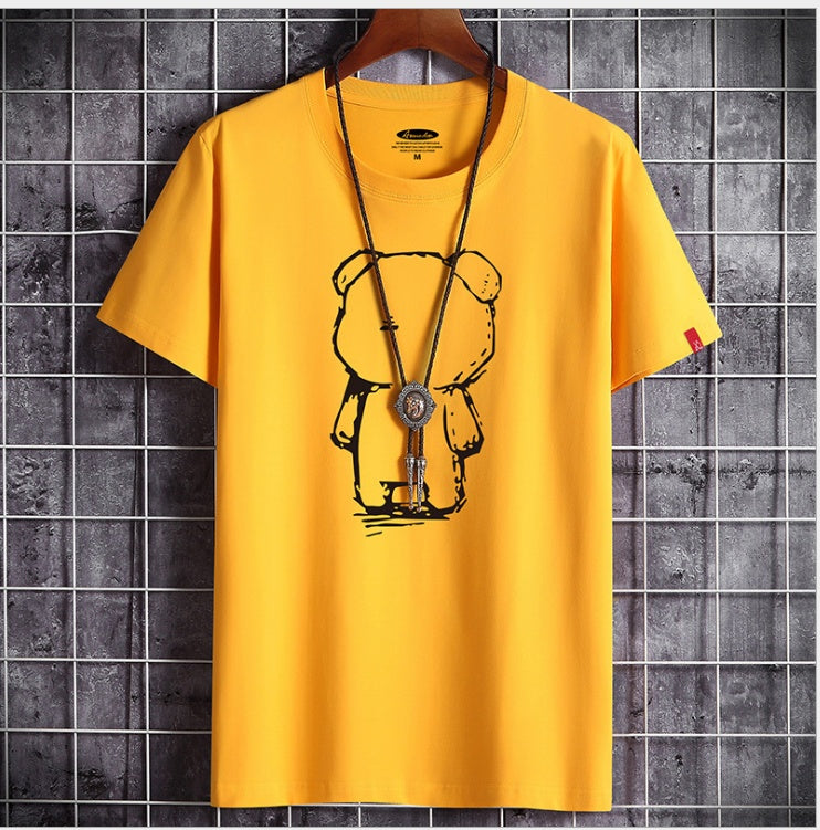 Mens Casual Bear Anime T Shirt (Available)