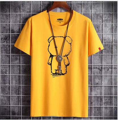 Mens Casual Bear Anime T Shirt (Available)