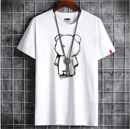 Mens Casual Bear Anime T Shirt (Available)