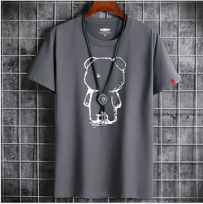 Mens Casual Bear Anime T Shirt (Available)