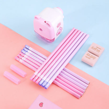 Student Stationery Set, Children's School Supplies, Pencil Sharpener, Eraser
