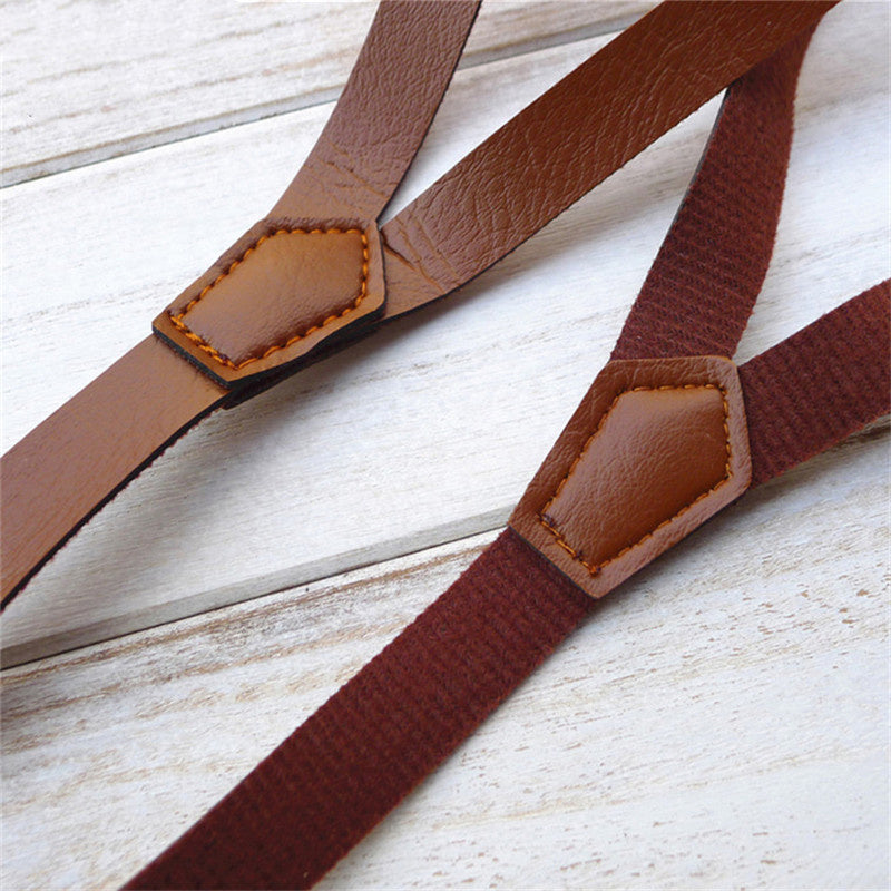 Men's And Women's Universal Strap Clip Female British Simple Faux Leather Strap Thin Suspender Strap Hipster (Available)