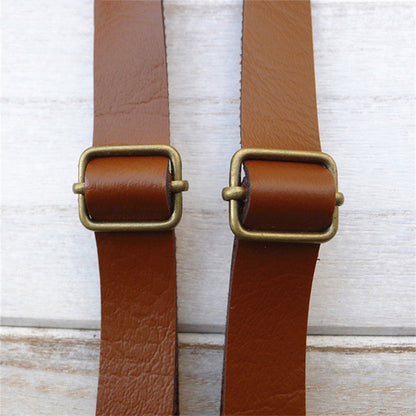 Men's And Women's Universal Strap Clip Female British Simple Faux Leather Strap Thin Suspender Strap Hipster (Available)