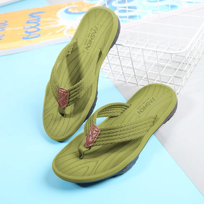 EVA Soft Sole Lightweight Flip Flops Flip Flops Beach Shoes (Available)