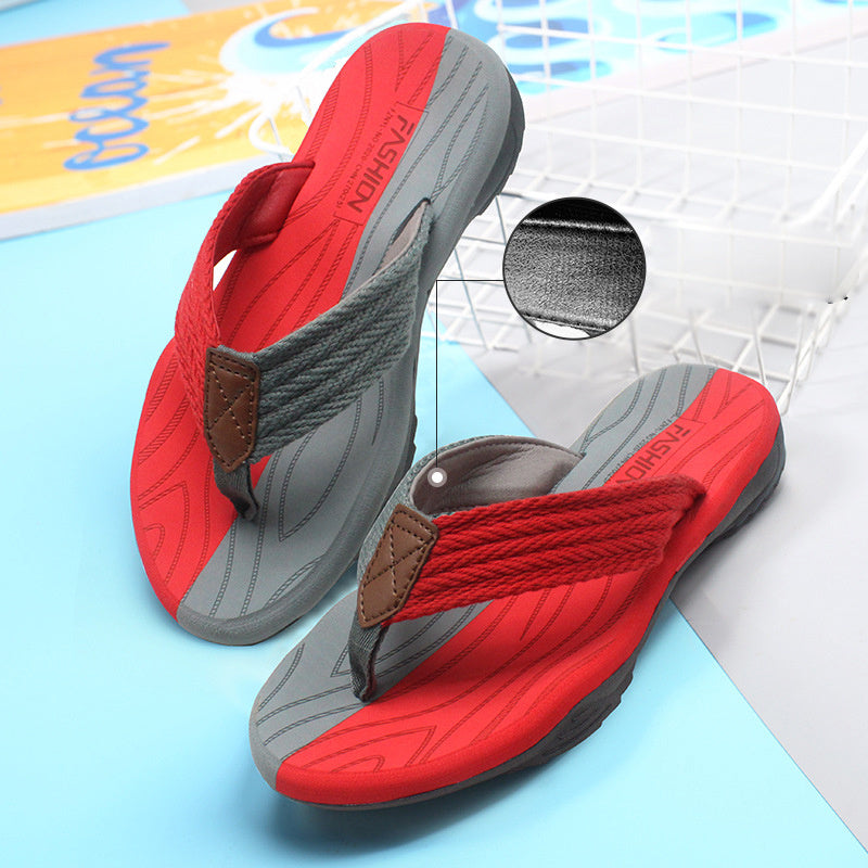 EVA Soft Sole Lightweight Flip Flops Flip Flops Beach Shoes (Available)