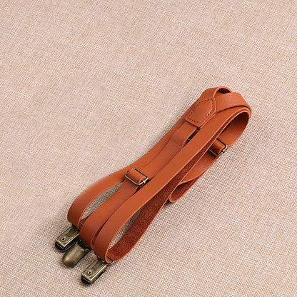 Men's And Women's Universal Strap Clip Female British Simple Faux Leather Strap Thin Suspender Strap Hipster (Available)