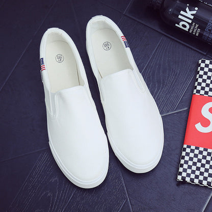 All-match white shoes men canvas shoes (Available)