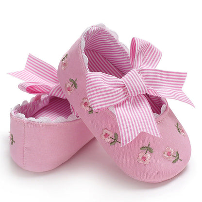 Bowknot Baby Shoes Girl Toddler Anti-Slip Shoe (Available)