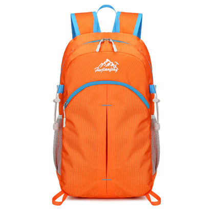 100% Foldable Sport Backpack Outdoor Travel Lightweight Double Shoulder Bag Large Capacity Storage Bag Waterproof Material  (Available)