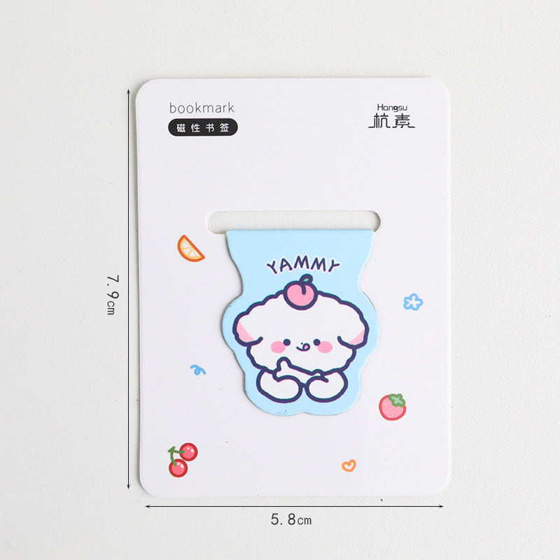 Cute Magnetic Bookmark Creative Cartoon Stationery For Primary School Students