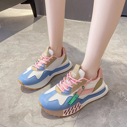 Daddy Breathable Summer Genuine Leather Thick Bottom Women's Clothing Argan Sneaker (Available)