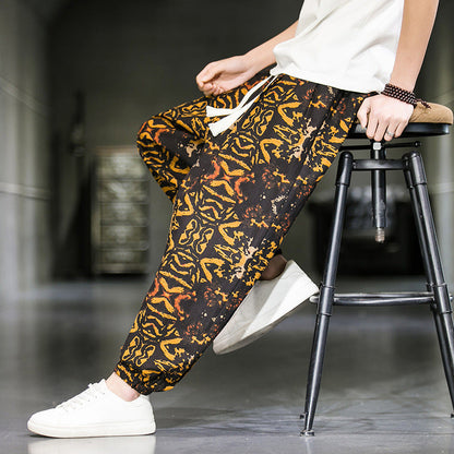 Mens Fashion Breathable Casual Wide Leg Pants (Available)
