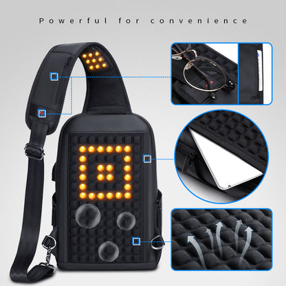 Fashionable waterproof nylon messenger bag