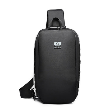 Men's USB multi-function shoulder bag