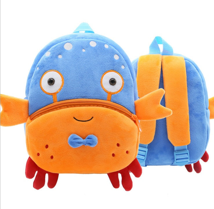 Cute Plush Backpacks Kindergarten Cartoon School Bags Children Animal Toys Bag (Available)