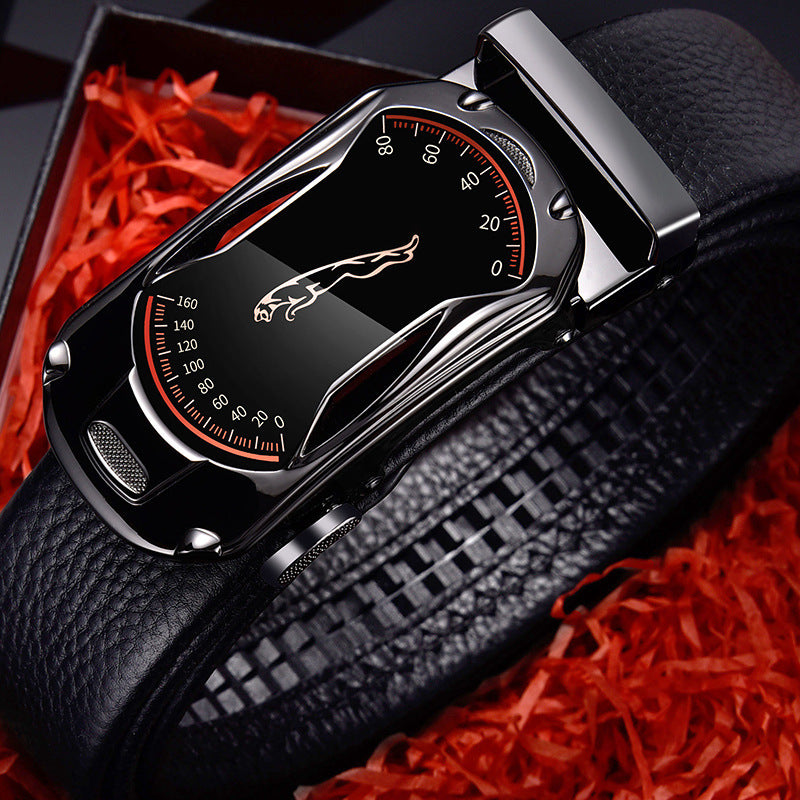 Men's leather belt