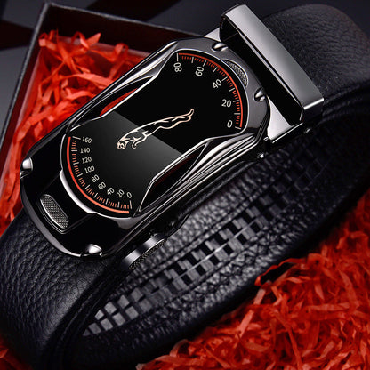 Men's leather belt