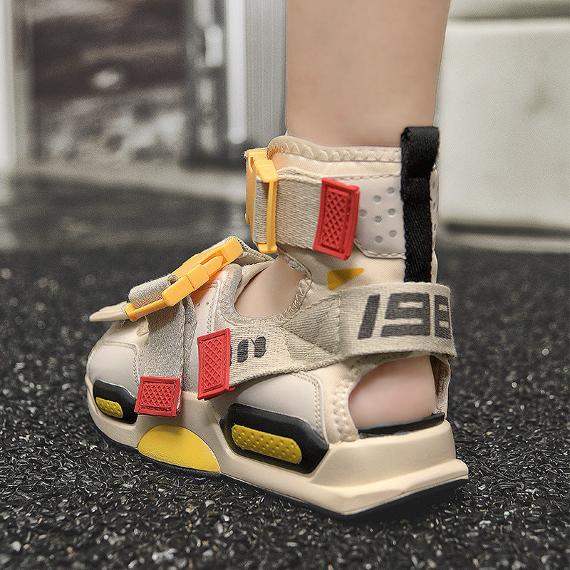 Men's color matching breathable sandals and slippers  (Available)