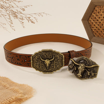 Fashion Personality Western Denim Style Belt (Available)