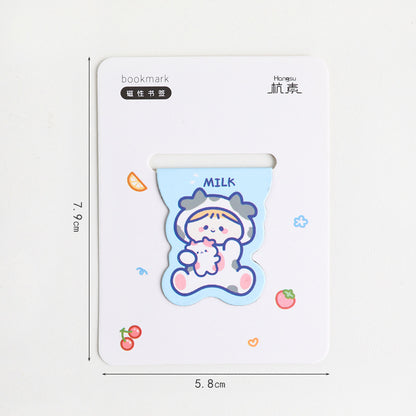 Cute Magnetic Bookmark Creative Cartoon Stationery For Primary School Students