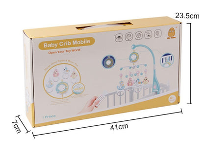 Baby Rattles Crib Mobiles Toy Holder Rotating Mobile Bed Bell Musical Box Projection Newborn Infant Baby Boy Toys (Available)