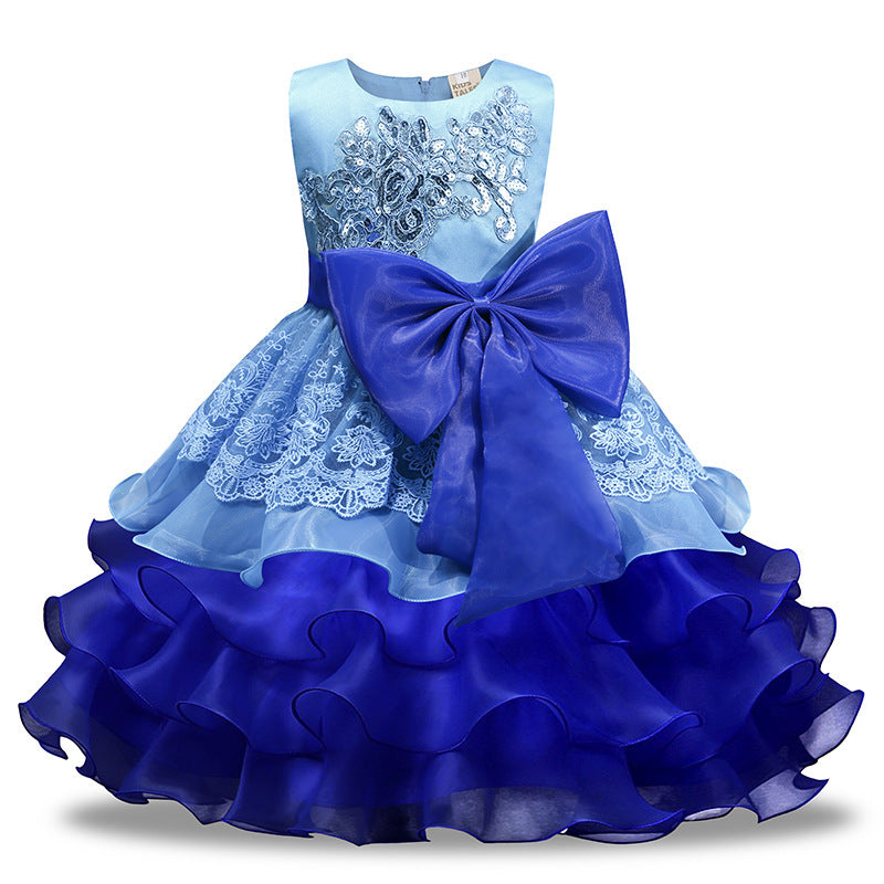 Girls' Sequined Dress Bow Kids Skirt  (Available)