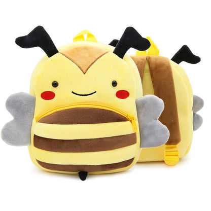 Cute Plush Backpacks Kindergarten Cartoon School Bags Children Animal Toys Bag (Available)