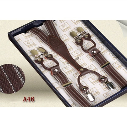Suit Trousers Retro Elegant Casual Strap Clip  (Available)