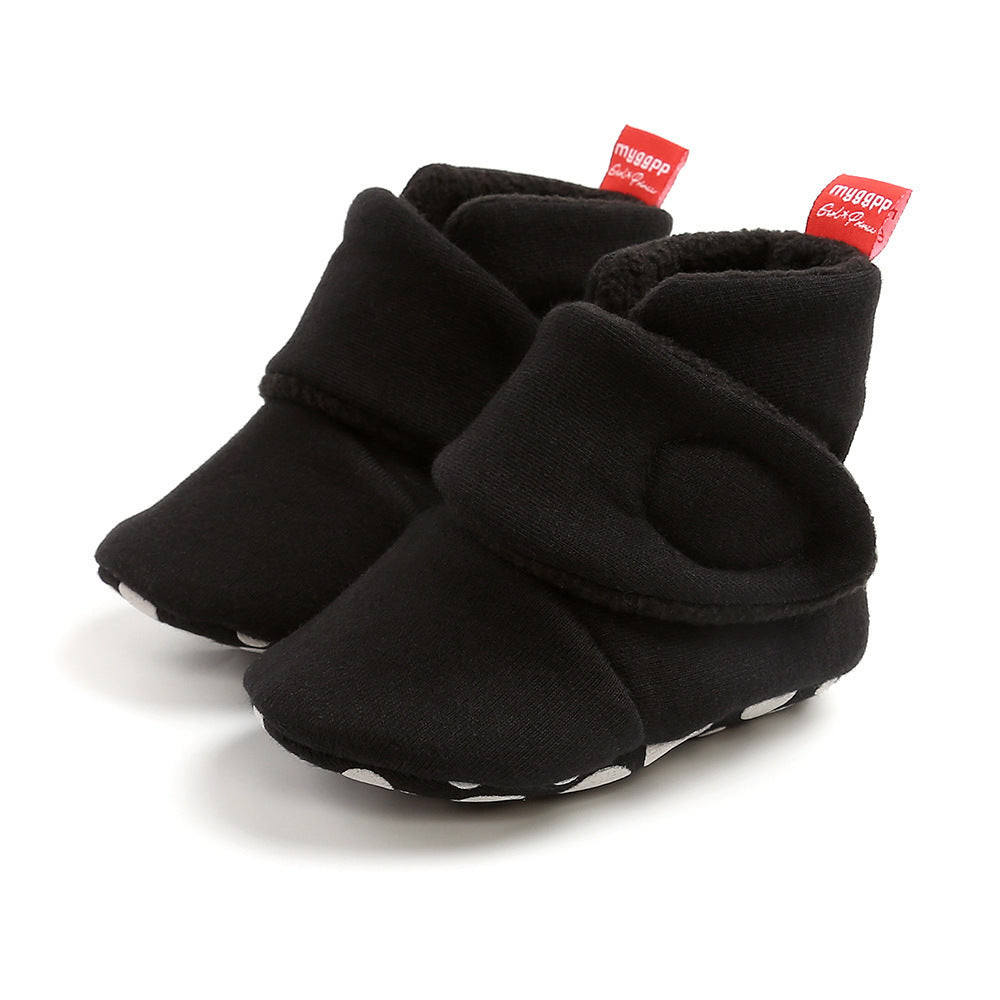 Knitted baby cotton shoes