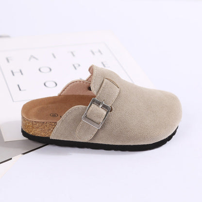 Cork Baby Girl Children's Shoes Belt Buckle