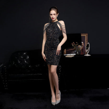 Symphony Sequins Short Dress Party Party Dress Fairy Series
