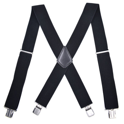 Unisex 4 Clip Straps 5CM Plus Loose Tight Suspenders Strap Clip (Available)