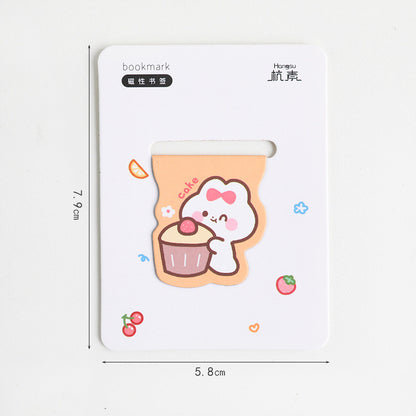 Cute Magnetic Bookmark Creative Cartoon Stationery For Primary School Students