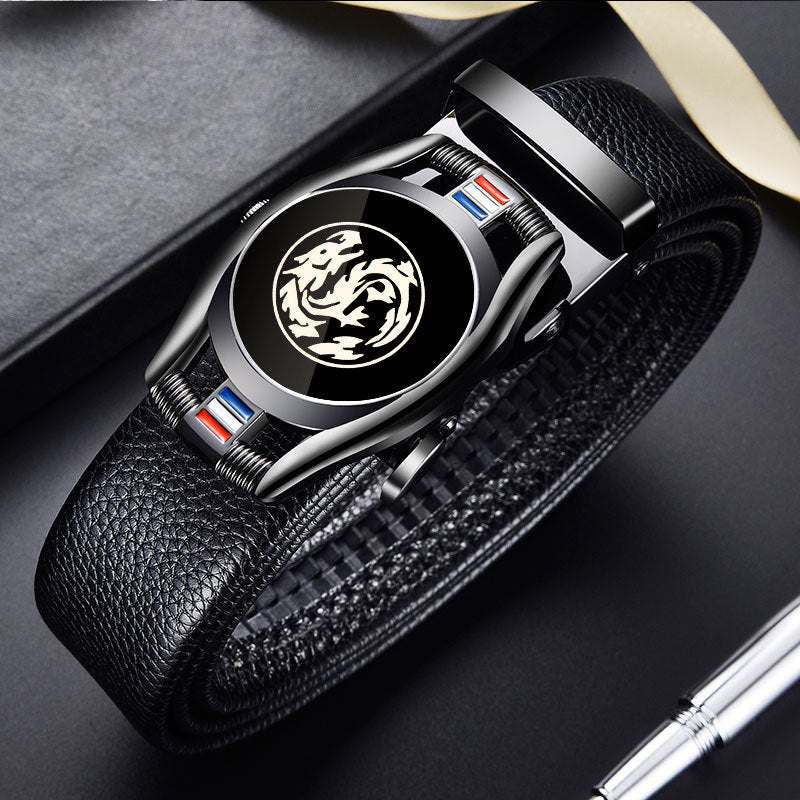 Men's leather belt