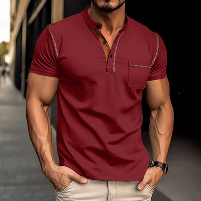 Short-sleeved Polo Shirt Summer Casual Quick-dry Tops Men Clothing (Available)