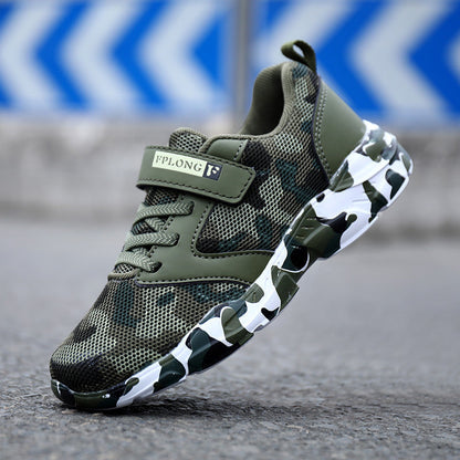 Children's Camo Shoes Light Sports Shoes Soft Bottom (Available)