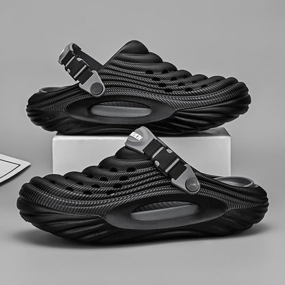 Men's Simple And Stylish Casual Platform Slippers (Available)