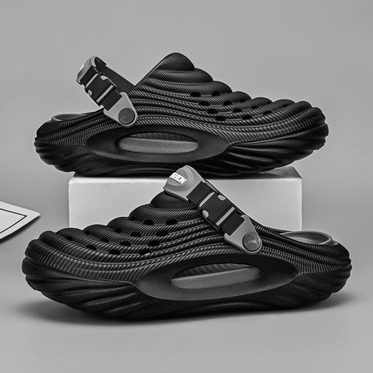 Men's Simple And Stylish Casual Platform Slippers (Available)