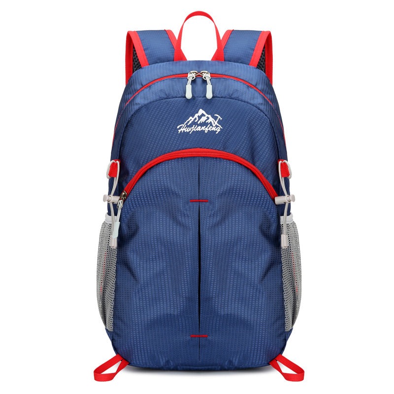 100% Foldable Sport Backpack Outdoor Travel Lightweight Double Shoulder Bag Large Capacity Storage Bag Waterproof Material  (Available)