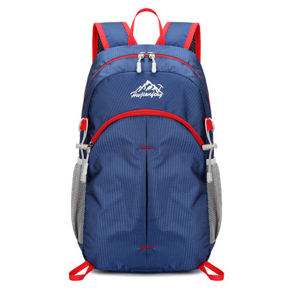 100% Foldable Sport Backpack Outdoor Travel Lightweight Double Shoulder Bag Large Capacity Storage Bag Waterproof Material  (Available)