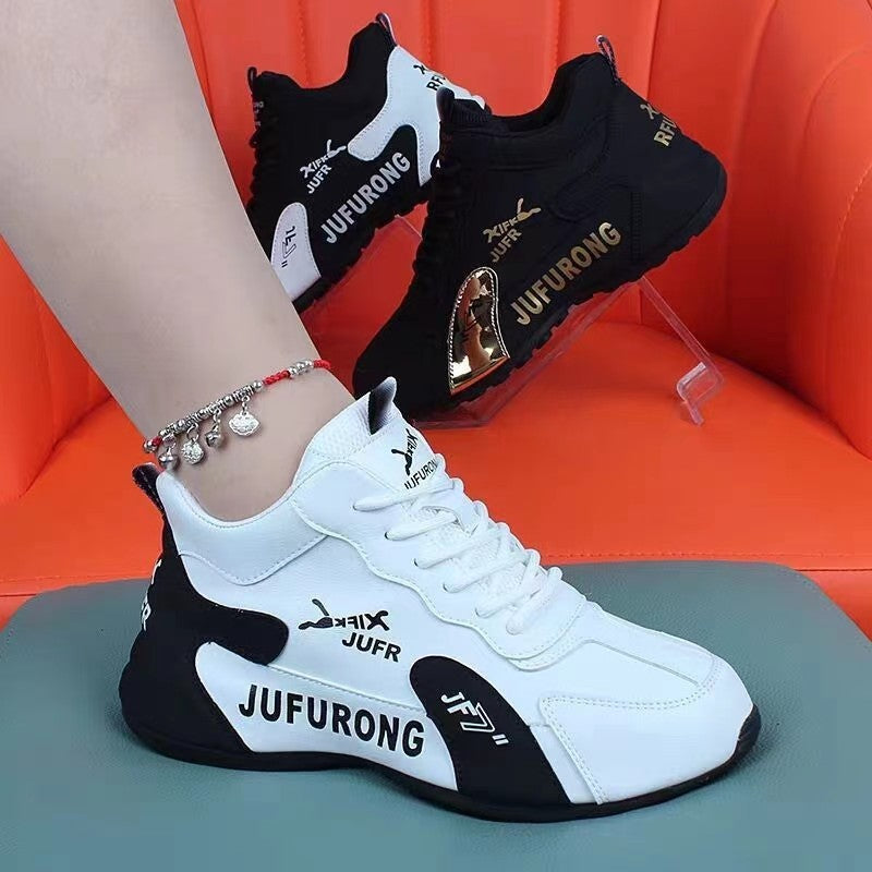 Couple Sports Casual PU White Shoes All-match Wear-resistant  (Available)