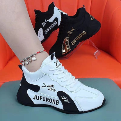 Couple Sports Casual PU White Shoes All-match Wear-resistant. (Available)