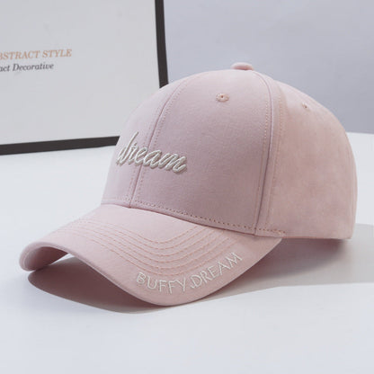 Korean Version Fashion Letter Embroidery Sun-proof Peaked Cap